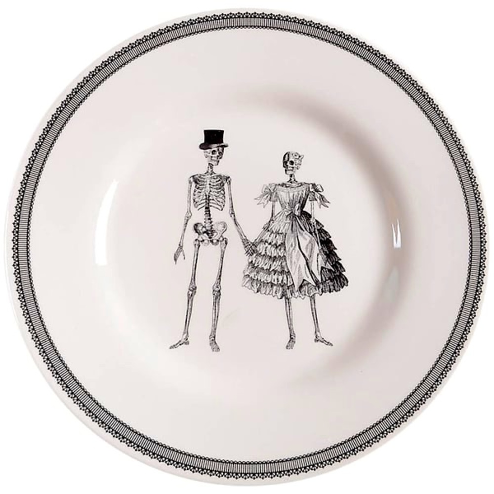 Set of 6 Royal Stafford skeleton plates. 4 dinner plates and 2 salad plates